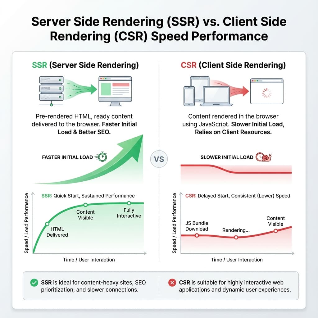 Grafik Perbandingan Kecepatan SSR vs CSR